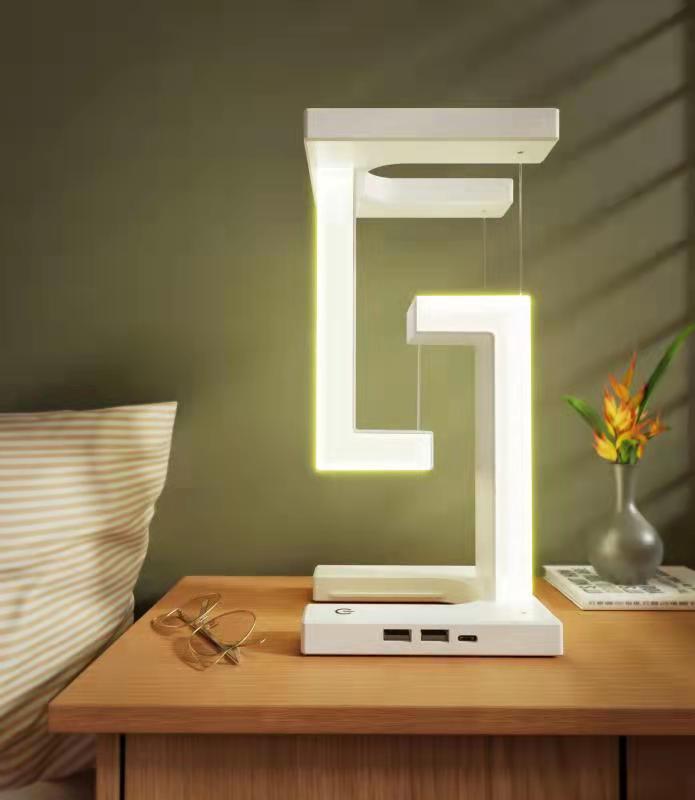 Floating Wireless Charging Lamp – A Stylish Balance of Light & Power
