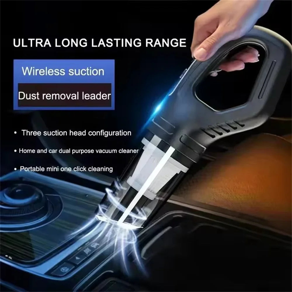 Powerful Wireless Vacuum – Fast Charge, Pet-Ready, Home & Car! 