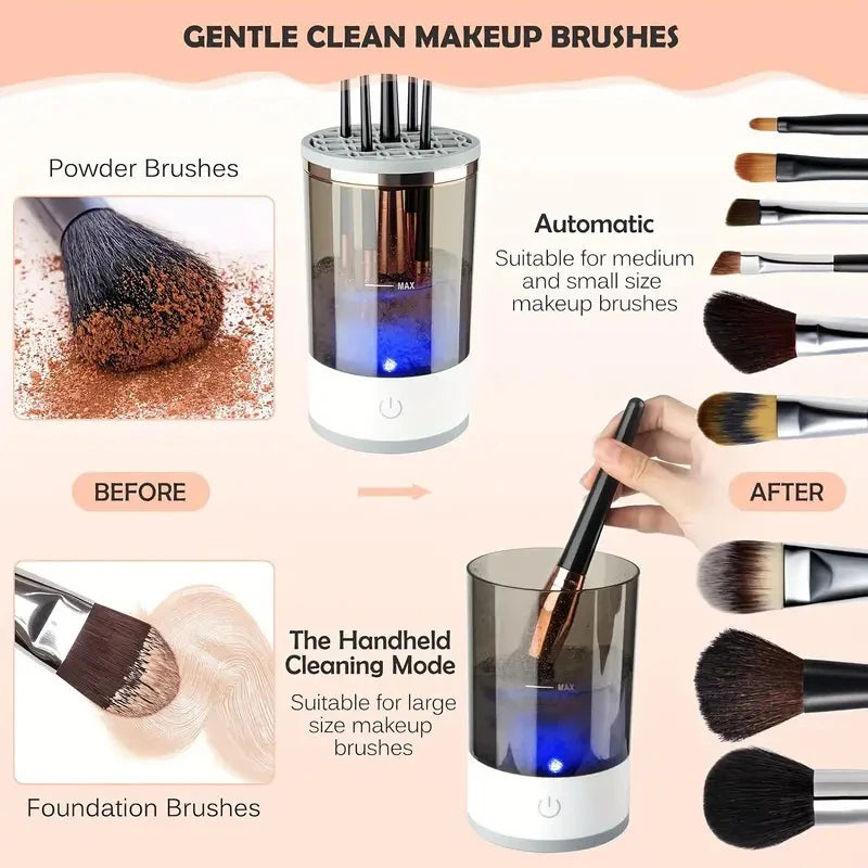 Quick & Easy Makeup Brush Cleaner – USB Powered