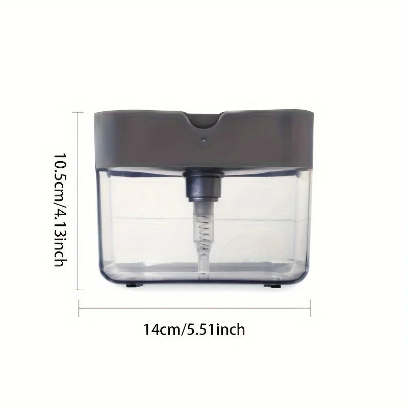 Sleek Soap Dispenser & Sponge Holder for Tidy Kitchens