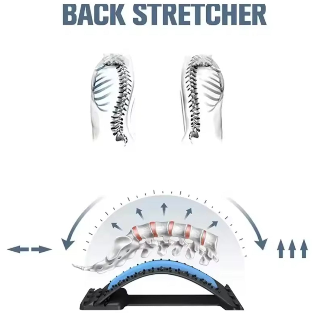 Adjustable Back Stretcher for Spine & Pain Relief