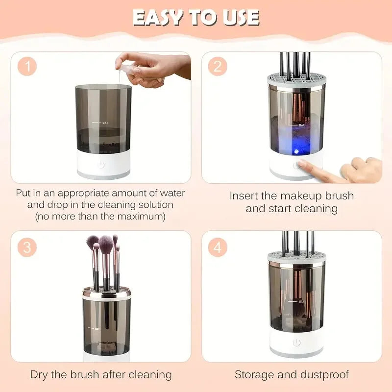Quick & Easy Makeup Brush Cleaner – USB Powered