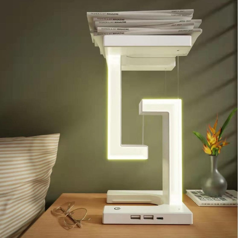 Floating Wireless Charging Lamp – A Stylish Balance of Light & Power