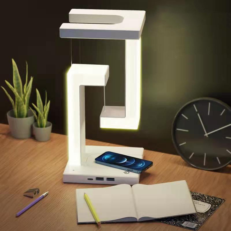 Floating Wireless Charging Lamp – A Stylish Balance of Light & Power